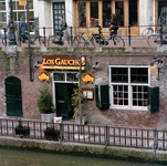 846361 Gezicht op de werfkelder bij het pand Oudegracht 150 (Steakrestaurant Los Gauchos) te Utrecht.